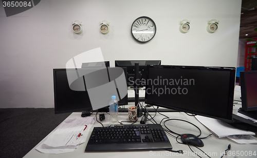 Image of computer at modern office