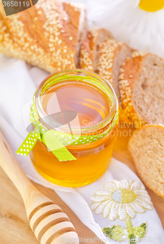 Image of honey and bread