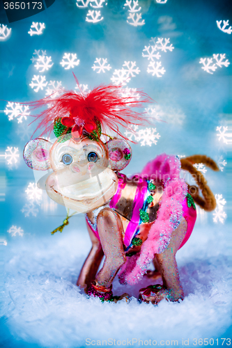 Image of Merry monkey Holiday concept for New Years 2016