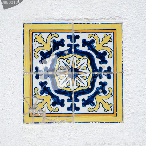 Image of Traditional Portuguese glazed tiles