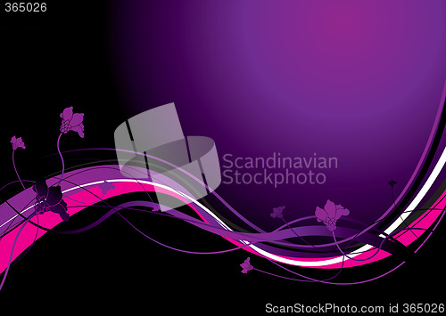 Image of abstract floral purple