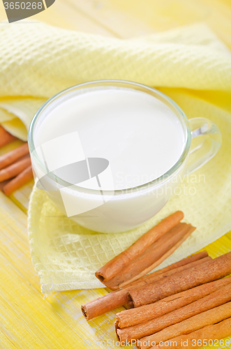 Image of milk with cinnamon