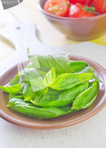 Image of basil and tomato