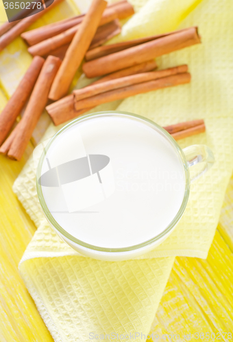 Image of milk with cinnamon