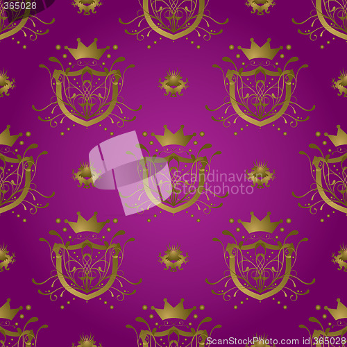 Image of purple shield