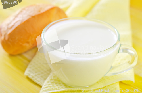 Image of milk and bread
