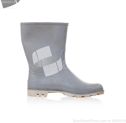 Image of Old rubber boot isolated