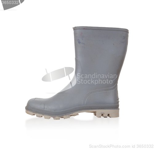 Image of Old rubber boot isolated