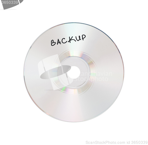 Image of CD or DVD isolated