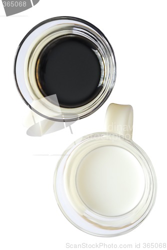 Image of Milk and coffee