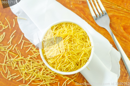 Image of raw pasta