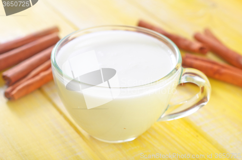 Image of milk with cinnamon