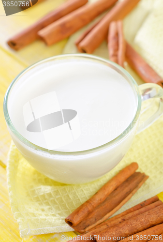 Image of milk with cinnamon