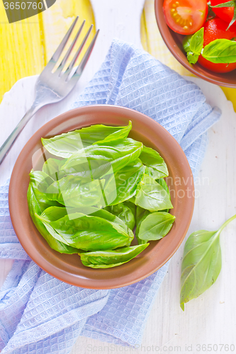 Image of basil and tomato