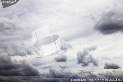 Image of cloudy sky .  photographed  