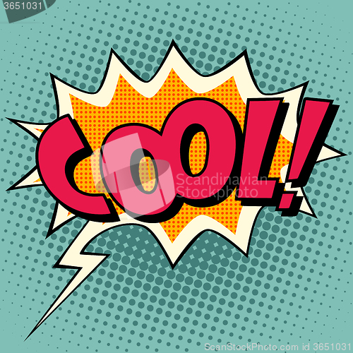 Image of Cool comic book bubble text