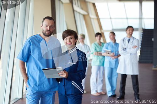 Image of group of medical staff at hospital