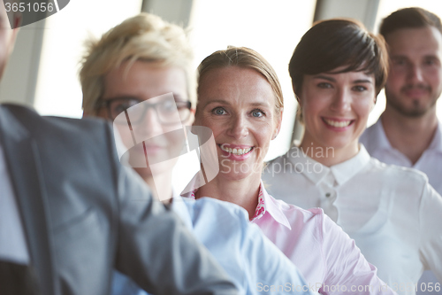 Image of diverse business people group