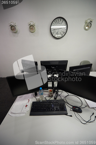 Image of computer at modern office