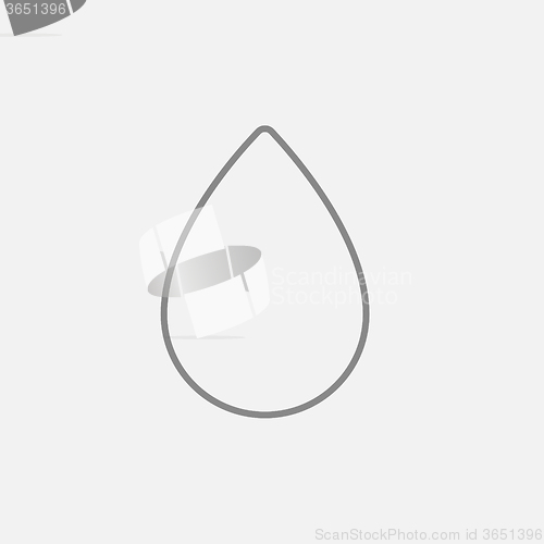 Image of Water drop line icon.