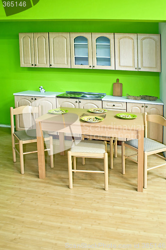 Image of Green kitchen
