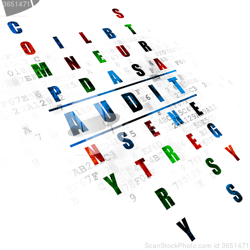 Image of Finance concept: Audit in Crossword Puzzle