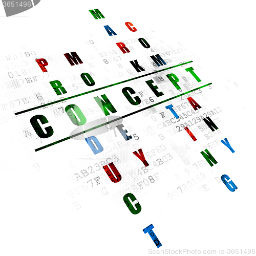 Image of Marketing concept: Concept in Crossword Puzzle