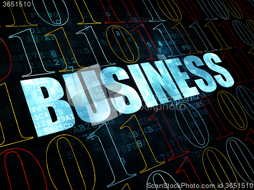 Image of Finance concept: Business on Digital background