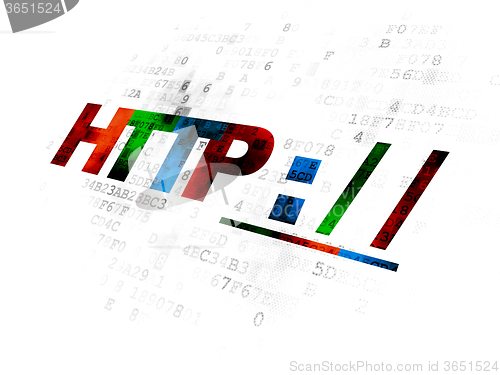 Image of Web design concept: Http : / / on Digital background