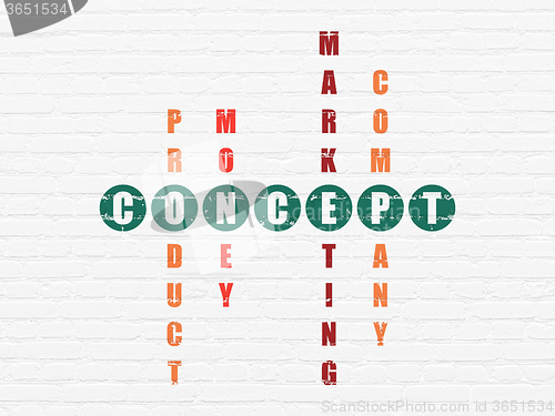 Image of Marketing concept: Concept in Crossword Puzzle