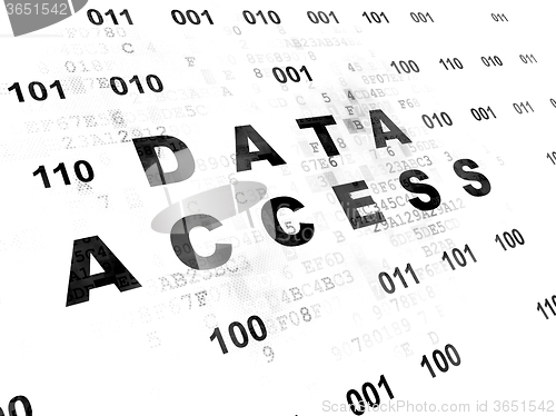 Image of Information concept: Data Access on Digital background