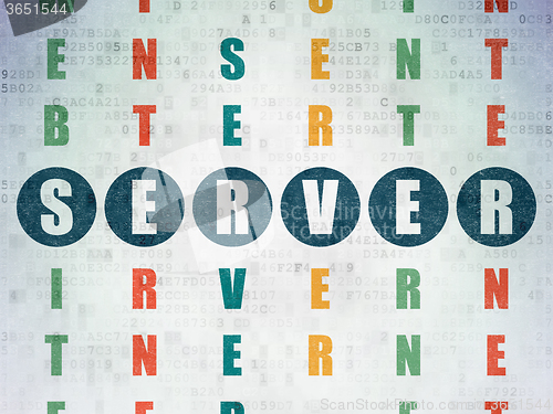 Image of Web design concept: Server in Crossword Puzzle