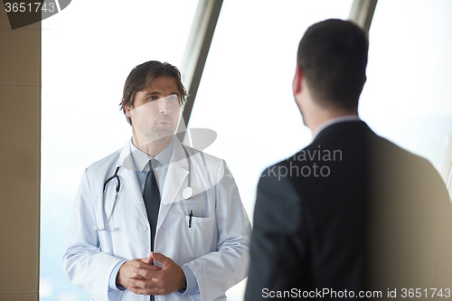Image of doctor handshake with a patient