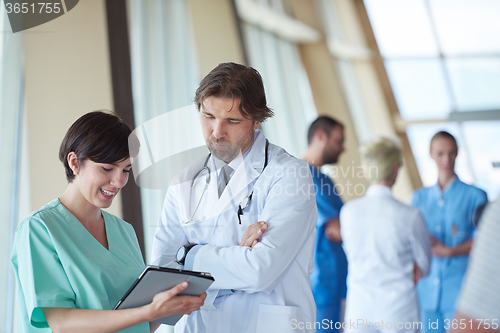 Image of group of medical staff at hospital