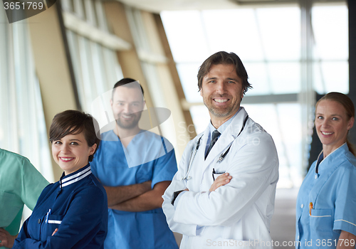 Image of doctors team walking