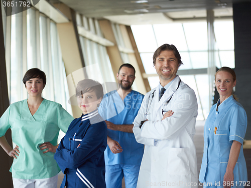 Image of doctors team walking