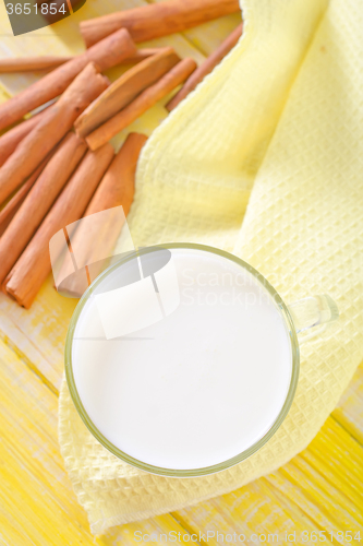 Image of milk with cinnamon
