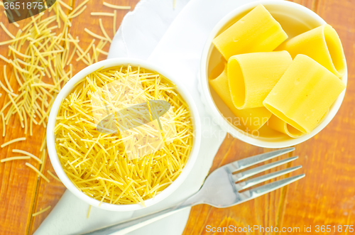 Image of raw pasta