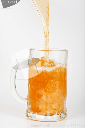 Image of pouring beer into the glass 