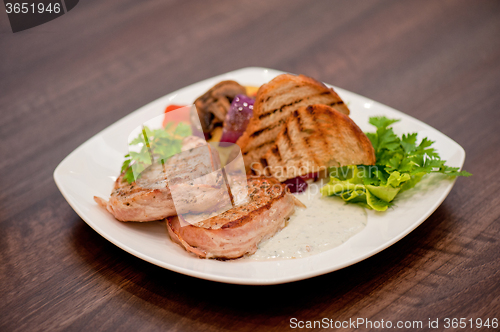 Image of Pork chop with vegetable 