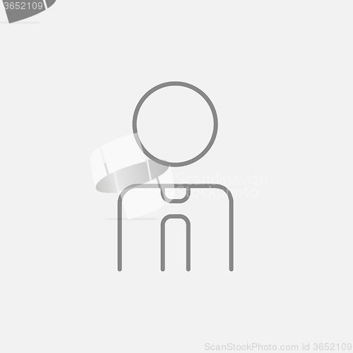 Image of Businessman line icon.