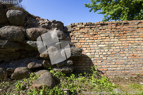 Image of the ruins  fortress  