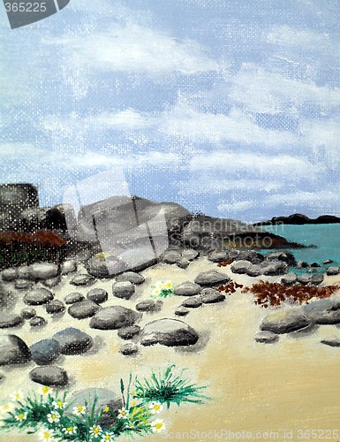Image of beach painting