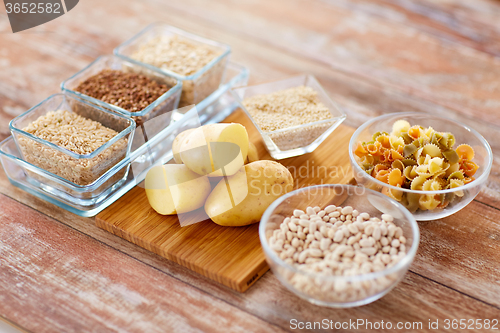 Image of close up of carbohydrate food