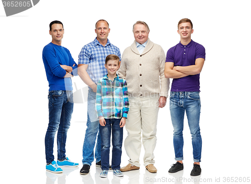 Image of group of smiling men and boy