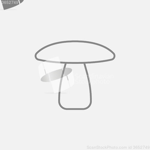 Image of Mushroom line icon.