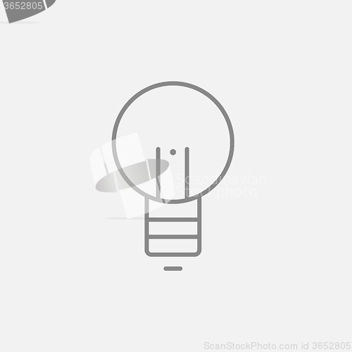 Image of Lightbulb line icon.