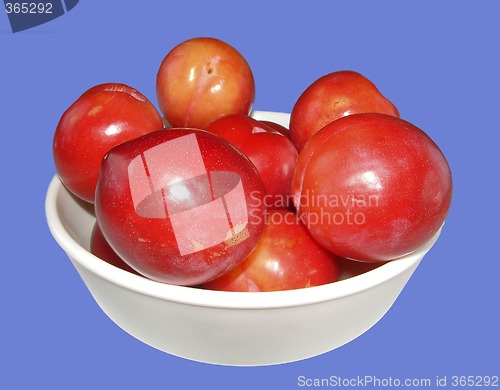 Image of bowl of plums