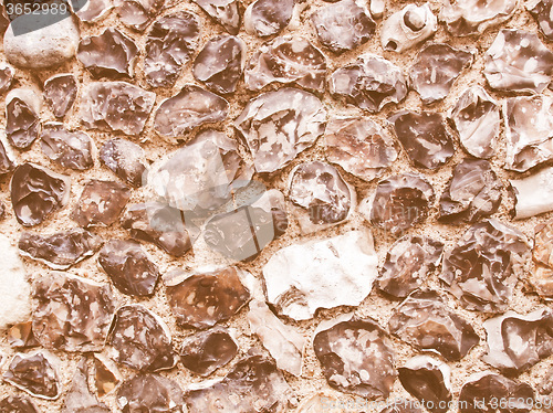 Image of Retro looking Flint wall