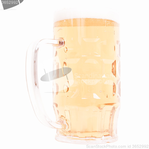 Image of Retro looking German beer glass